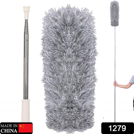 Microfiber Dusters Cleaning Telescoping Feather Duster Extendable Handle Pole Dusting Tools High Ceiling Fan Blinds Cobwebs Furniture Cars 100"