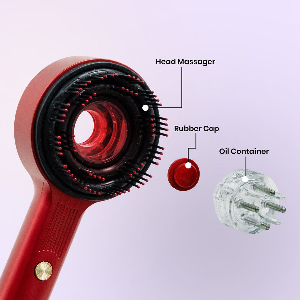 EGAL Cordless Electric Scalp Massager Comb with Oil Applicator – Rechargeable