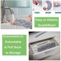 Microfiber Dusters Cleaning Telescoping Feather Duster Extendable Handle Pole Dusting Tools High Ceiling Fan Blinds Cobwebs Furniture Cars 100"